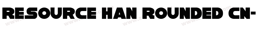 Resource Han Rounded CN字体转换